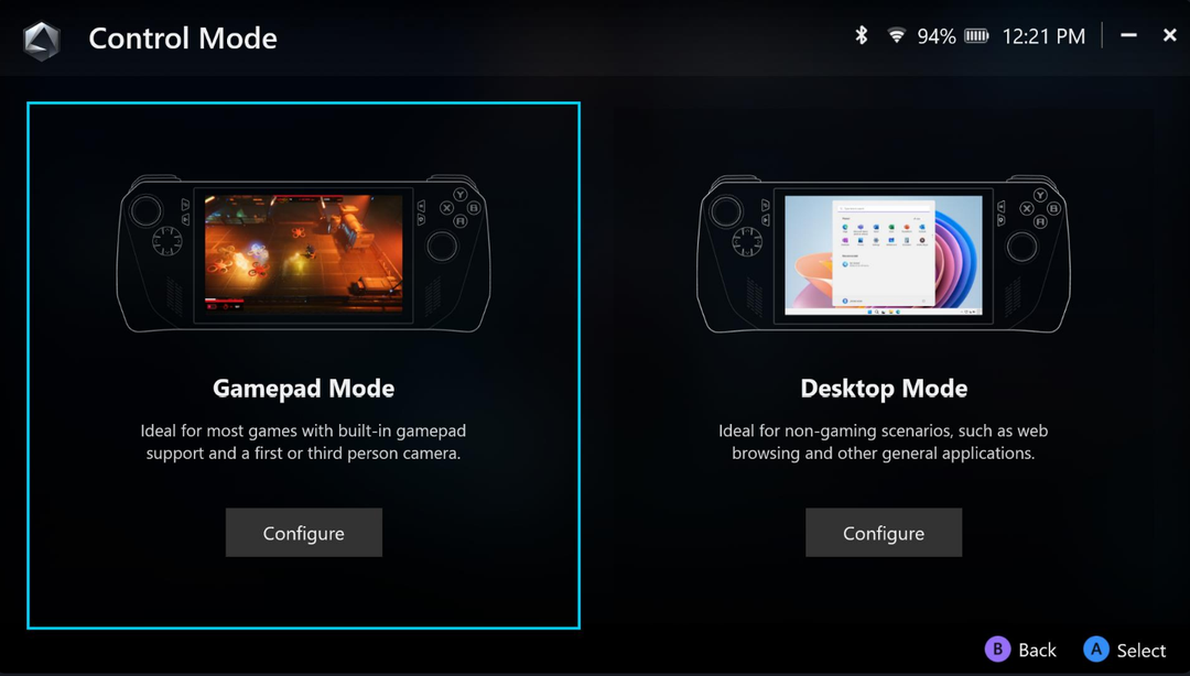 Handhelds - Gamepad Mode